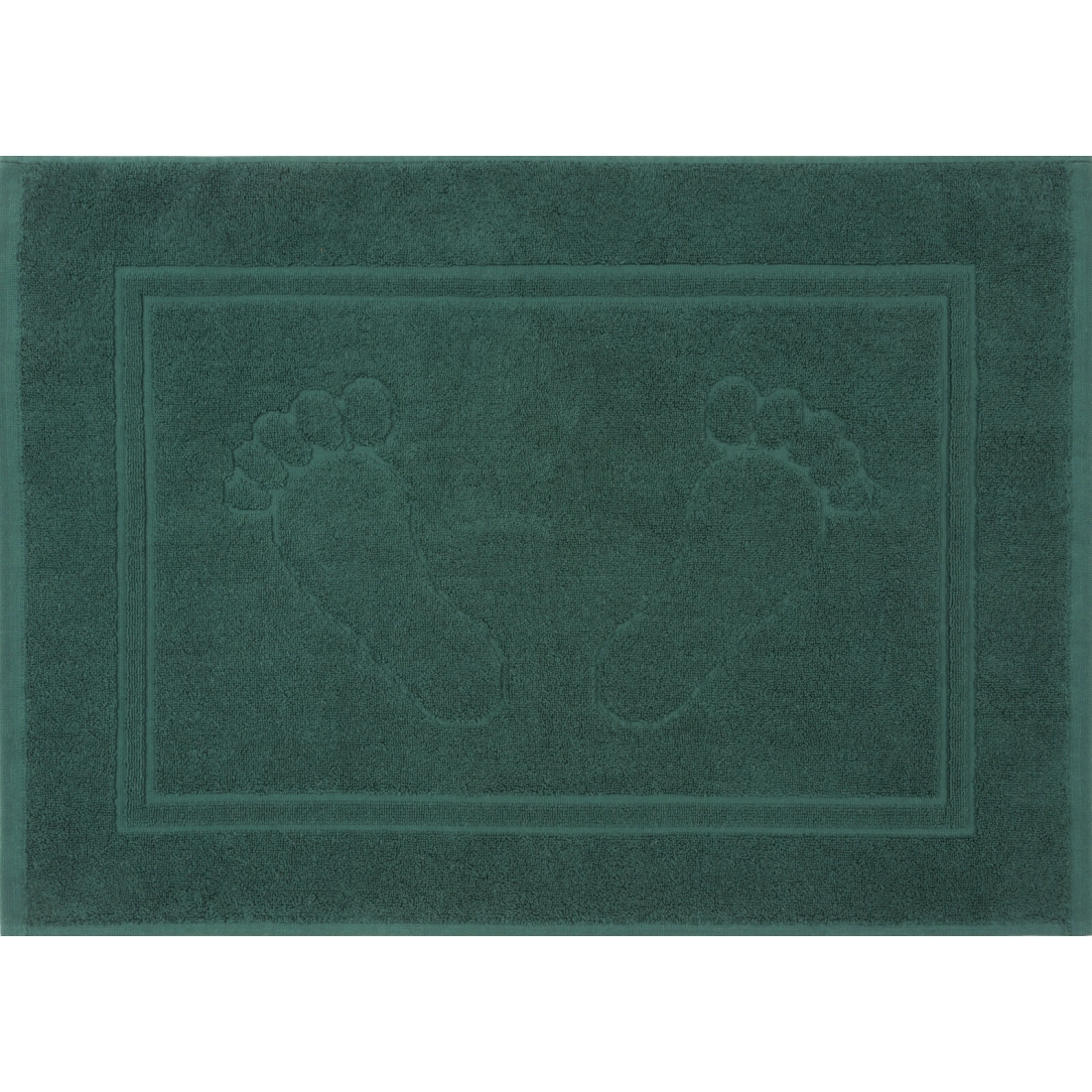 Kúpeľňový koberček Sammy z bavlny - zelený