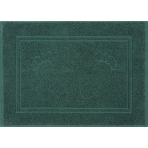 Kúpeľňový koberček Sammy z bavlny - zelený