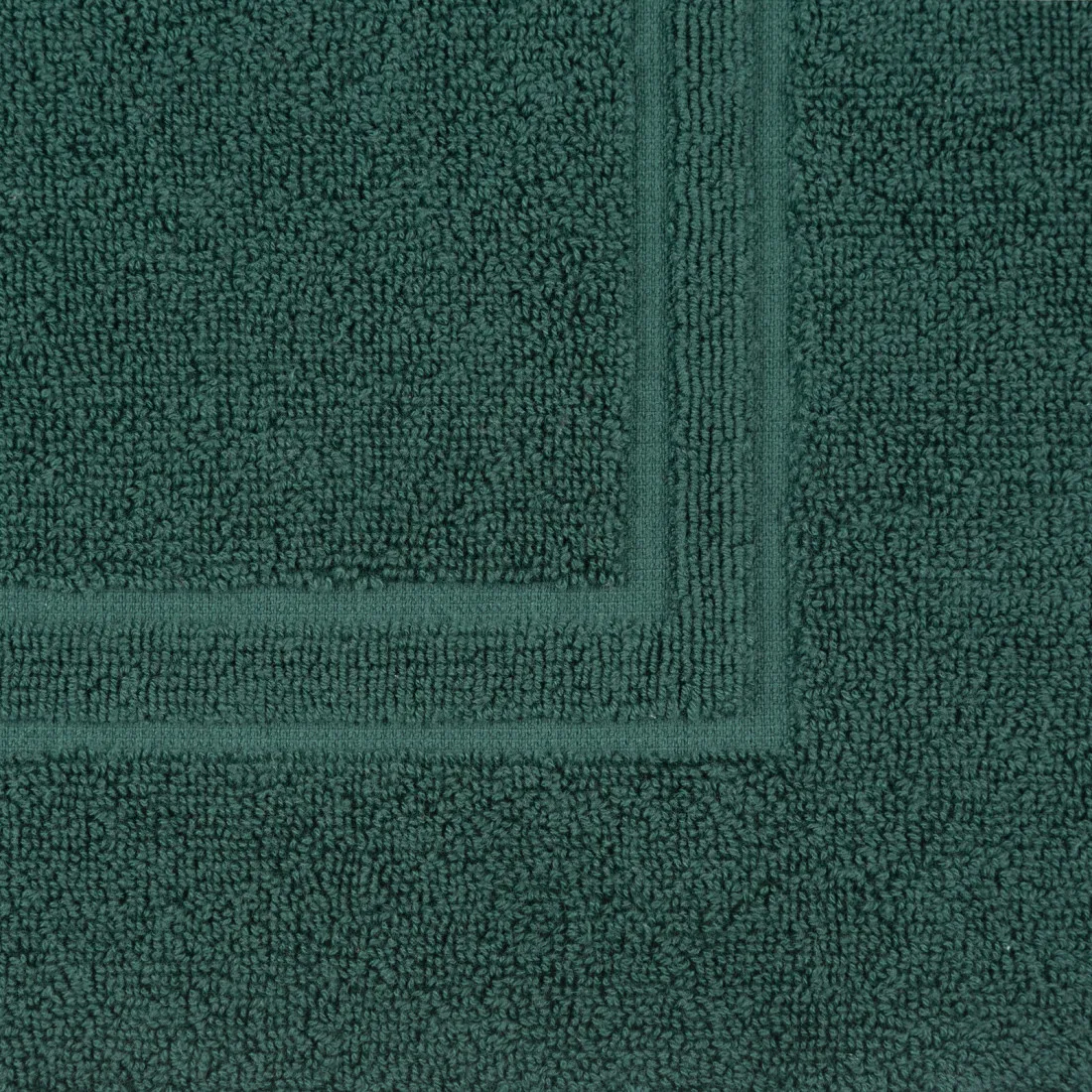 Kúpeľňový koberček Sammy z bavlny - zelený