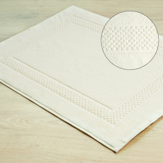 Kúpeľňový koberec bavlnený 50x70 cm - krémový