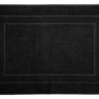 Kúpeľňový koberec bavlnený 60x90 cm - čierny