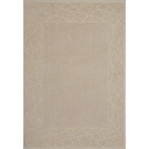 Kúpeľňový koberec zdobený geometrickým vzorom 50x70 cm - bežový