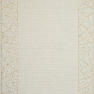 Kúpeľňový koberec zdobený geometrickým vzorom 50x70 cm - krémový