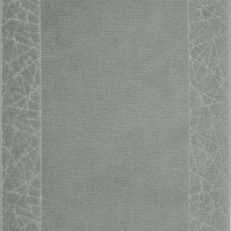 Kúpeľňový koberec zdobený geometrickým vzorom 50x70 cm - šedý