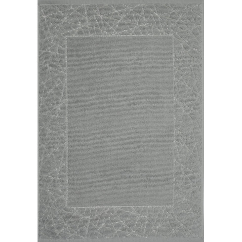 Kúpeľňový koberec zdobený geometrickým vzorom 50x70 cm - šedý