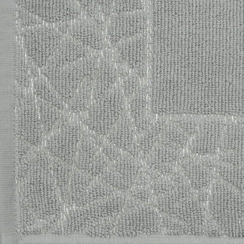 Kúpeľňový koberec zdobený geometrickým vzorom 50x70 cm - šedý