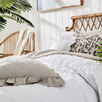 Obliečka ma vankúš Havana - bežová QUILTED 45x45 cm