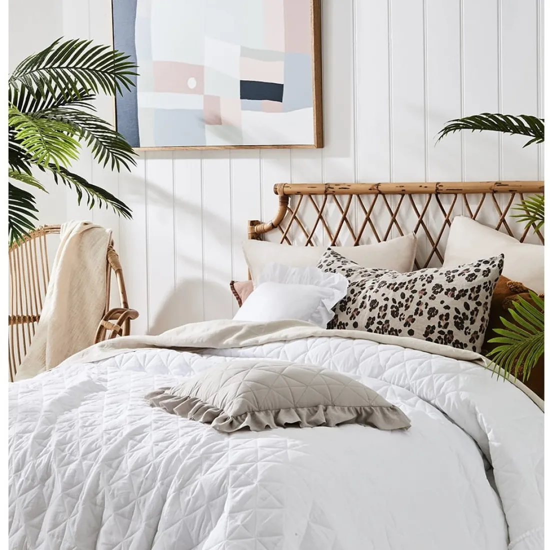 Obliečka ma vankúš Havana - bežová QUILTED 45x45 cm