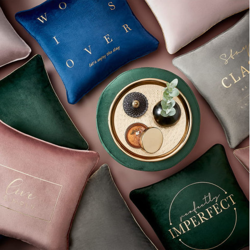 Povlak na polštář AURA - mátový 45x45 cm