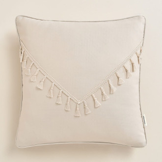 Povlak na polštář Chloe 45x45 cm - světle béžový