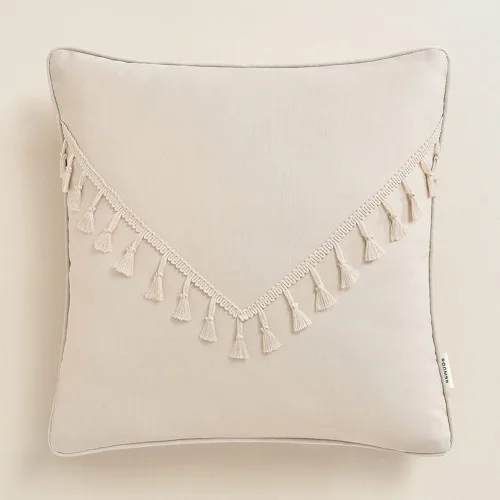 Obliečka na vankúš Chloe 45x45 cm - svetlo béžová