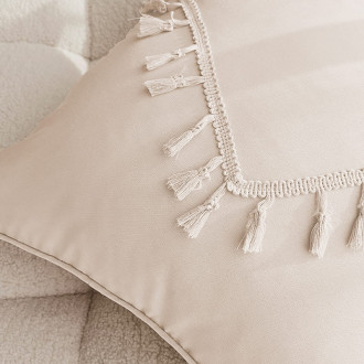 Povlak na polštář Chloe 45x45 cm - světle béžový