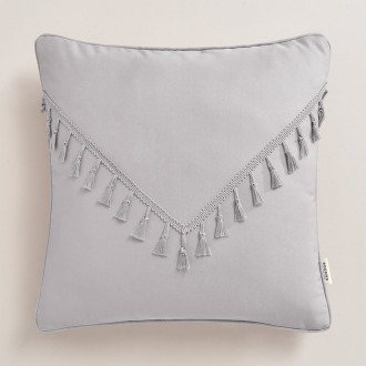 Povlak na polštář Chloe 45x45 cm - světle šedý