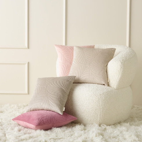 Obliečka na vankúš Feel 45x45 cm - púdrovo ružová Obliečka na vankúš Feel 45x45 cm - púdrovo ružová