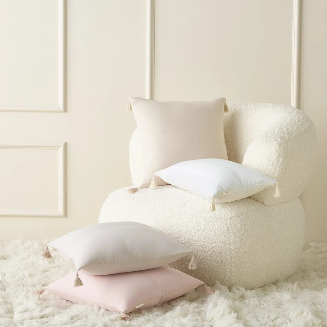 Povlak na polštář Noemi 30x50 cm - krémový