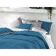 Obojstranný prehoz na posteľ Bohemia - modrý & biely 220x240 cm