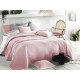 Obojstranný prehoz na posteľ Bohemia - púdrovo ružový & biely 200x220 cm