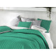 Obojstranný prehoz na posteľ Bohemia - zelený & biely 200x220 cm