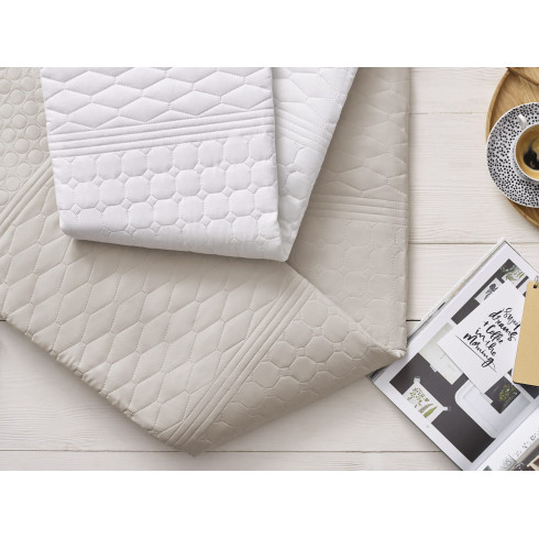 Obojstranný prehoz na posteľ Bueno - béžový 220x240 cm