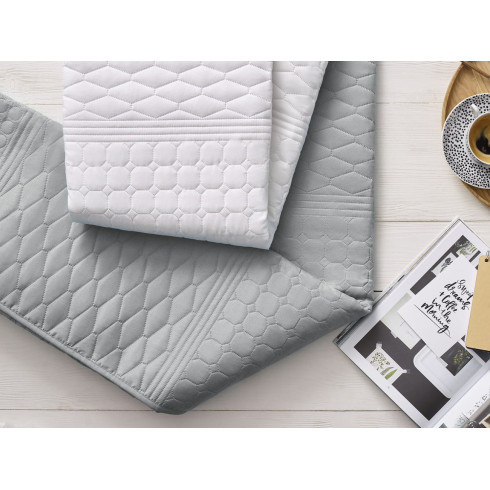 Obojstranný prehoz na posteľ Bueno - sivý 200x220 cm