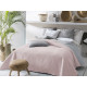 Oboustranný přehoz na postel Bueno - světle růžový & světle šedý 220x240 cm