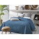 Oboustranný přehoz na postel Bueno - tmavě modrý 220x240 cm