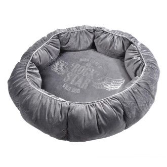 Pelech pre psa LOVE STORY LUXURIOUS - šedý 48 cm