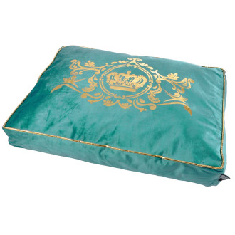 Pelech pre psa LOVE STORY LUXURIOUS - zelený 60x45 cm