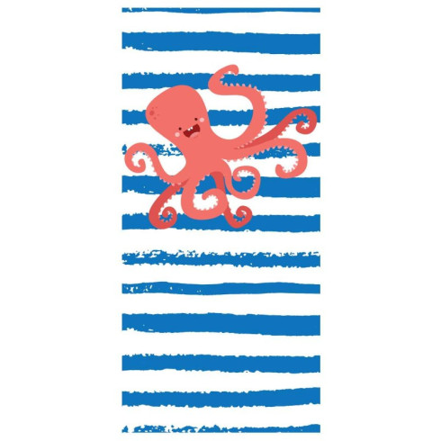 Plážová osuška Chobotnice 150x70 cm