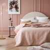 Prehoz na posteľ Leila - púdrovo ružový 170x210 cm