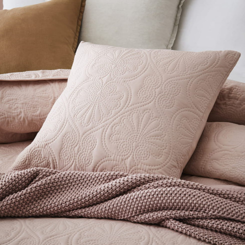 Prehoz na posteľ Leila - púdrovo ružový 170x210 cm