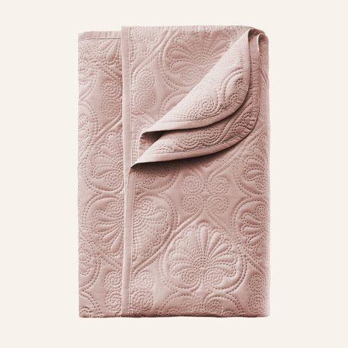 Prehoz na posteľ Leila - púdrovo ružový 170x210 cm