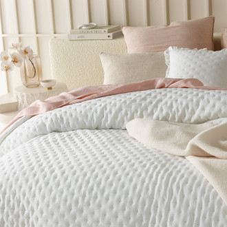 Prehoz na posteľ Molly - biely 240x260 cm