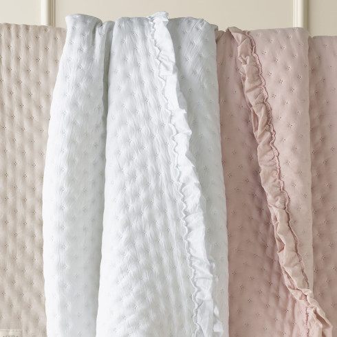 Přehoz na postel Molly - krémový 240x260 cm