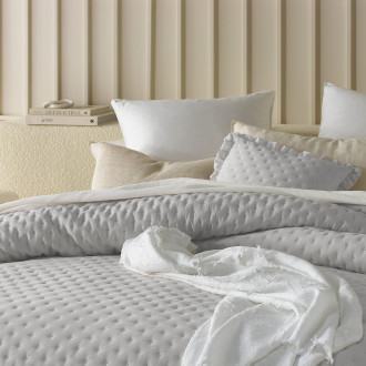 Prehoz na posteľ Molly - svetlo sivý 220x240 cm