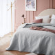 Svetlo sivý prehoz na manželskú posteľ Leila 200x220 cm