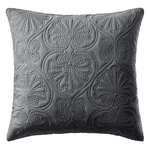 Tmavě šedé povlak na polštář Leila 45x45 cm