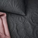 Tmavo sivý prehoz na manželskú posteľ Leila 220x240 cm