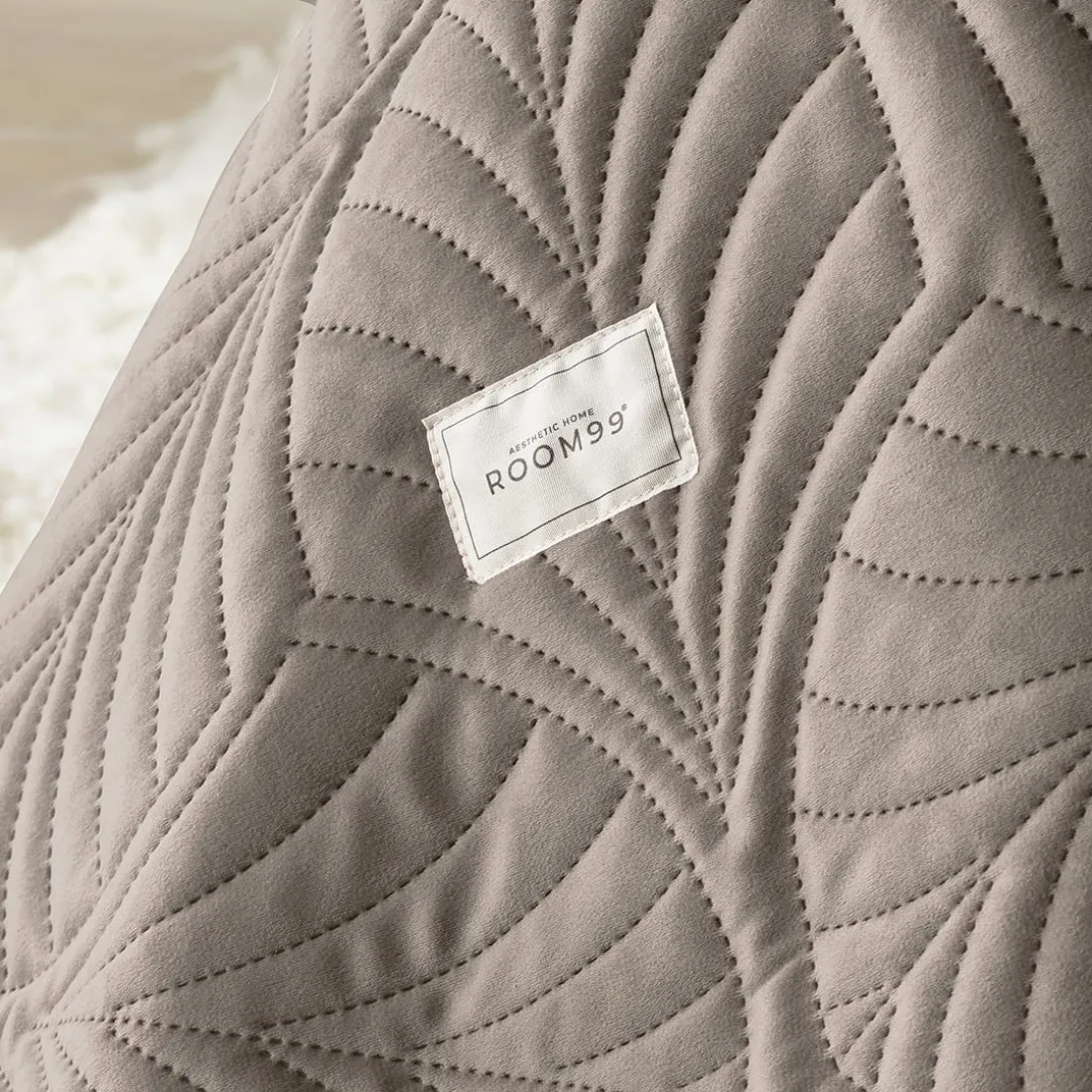 Velúrový prehoz na posteľ Feel - hnedý 170x210 cm