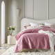 Velúrový prehoz na posteľ Feel - ružový 240x260 cm