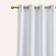 Zatemňovací závěs LAUREL - bílý 140x250 cm - nástavec s ozdobnými kolečky