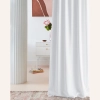 Zatemňujúci záves LAUREL - biely 140x280 cm - uchytenie riasiaca páska