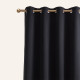 Zatemňovací závěs LAUREL - černý 140x250 cm - nástavec s ozdobnými kolečky