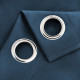 Zatemňovací závěs LAUREL - Dark blue 140x250 cm - nástavec s ozdobnými kolečky