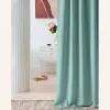 Zatemňujúci záves LAUREL - Mint 140x280 cm - uchytenie dekoračné kolieska