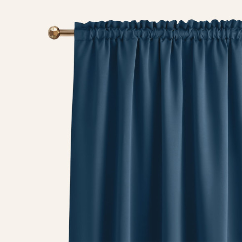 Zatemňujúci záves LAUREL - Dark blue 140x250 cm - uchytenie riasiaca páska Zatemňujúci záves LAUREL - Dark blue 140x250 cm - uchytenie riasiaca páska