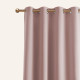 Zatemňovací závěs LAUREL - pudrově růžový 140x280 cm - nástavec s ozdobnými kolečky