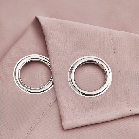 Zatemňujúci záves LAUREL - púdrovo ružový 140x280 cm - uchytenie dekoračné kolieska