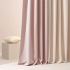 Zatemňovací závěs LAUREL - pudrově růžový 140x280 cm - nástavec s ozdobnými kolečky