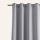 Zatemňovací závěs LAUREL - světle šedý 140x280 cm - nástavec s ozdobnými kolečky